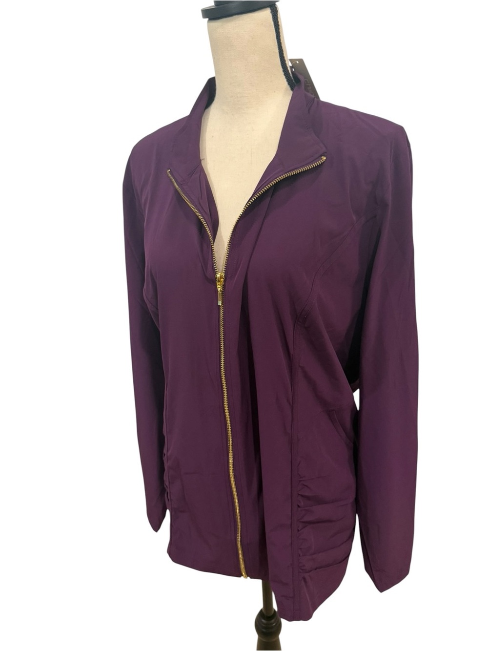 Chico’s Zenergy NWT Purple Zip-Front Women’s Jacket Size XXL (4)
